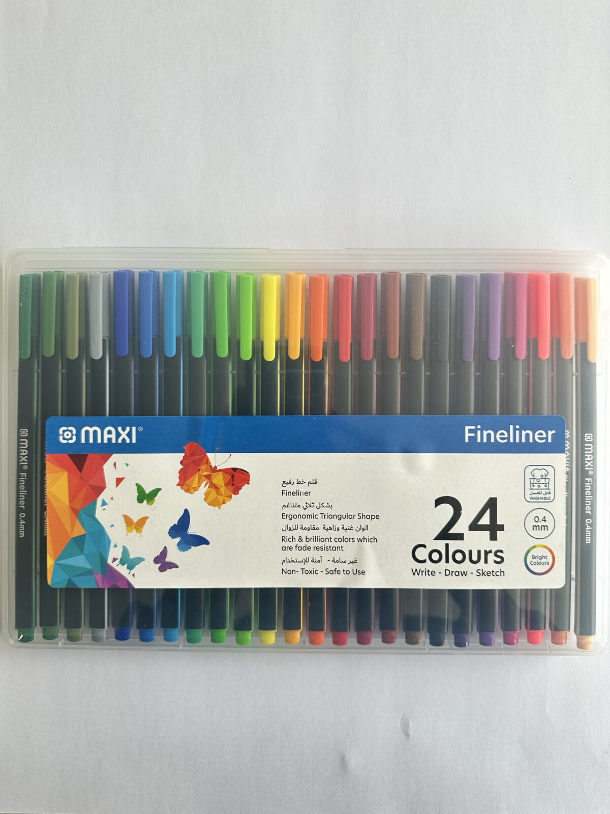 ⁦اقلام حبر  fineliner 24لون⁩ - الصورة ⁦1⁩